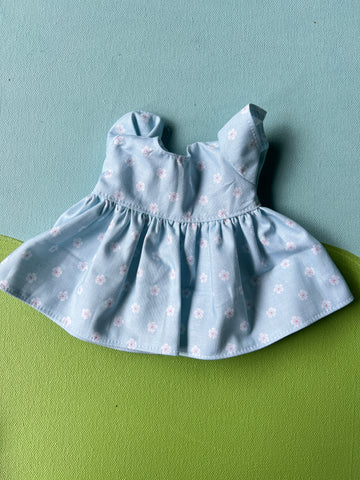 Little Buddy Dress - Blue with White Floral