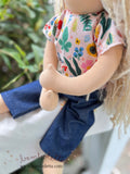 Forever Friend Outfit Set - Jeans & Floral Tee