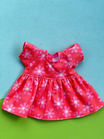 Little Buddy/ Picco Dress - Pink Flowers