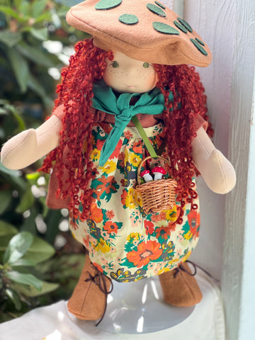 Little Forever Friend Mushroom Gatherers - Celia