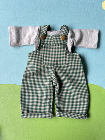 Little Friend Outfit - Green Gingham