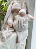 First Lovie & Pocket Doll Set - White Velour