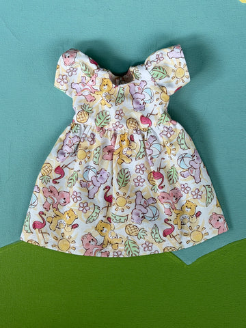 Little Friend Dress - Yellow Care Bear