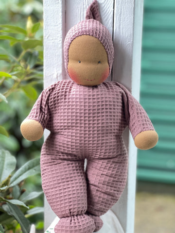 Snuggle Doll - Lilac Waffle  (Mocha)