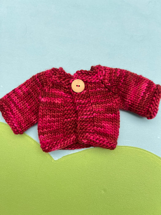 Cuddle Doll  Knit Sweater - Cranberry
