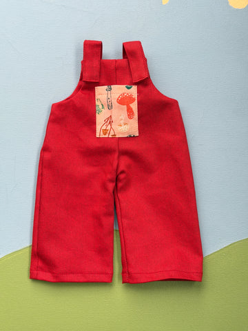 Little Friend Overalls - Poppy Red Twill