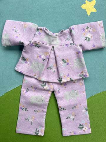 Little Friend PJ's - Purple Elephants