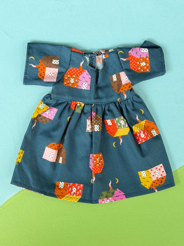 Little Friend Dress - Dark Blue House