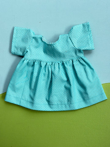 Classic/Sitting Friend Dress - Blue Dots