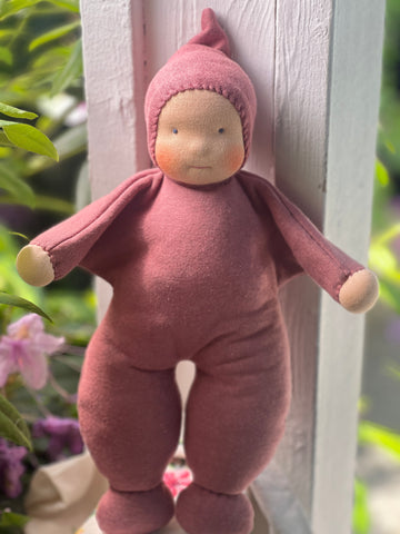 Little Snuggle Doll - Dark Rose