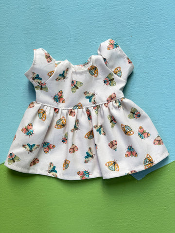 Little Buddy/Piccolina Dress - Cream Moths