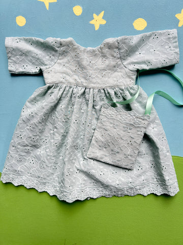 Forever Friend Dress - Teal Eyelet