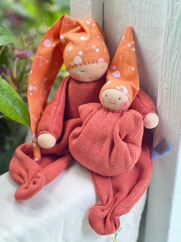 First Lovie & Pocket Doll Set - Orange Cosmic