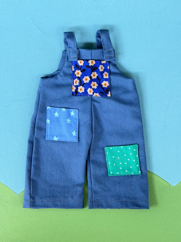 Little Friend Overalls - Blue Twill Overalls (pockets may vary)
