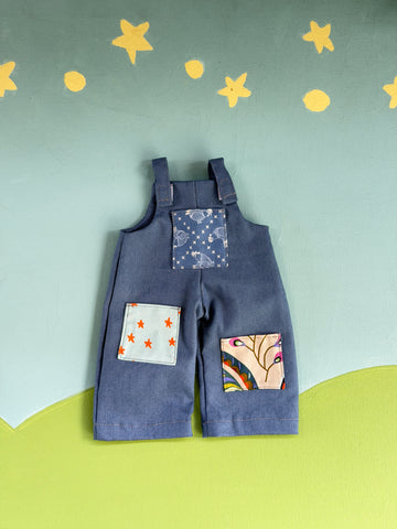 Little Friend Overalls - Denim (pockets may vary)