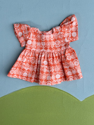 Piccolina Dress - Orange Floral