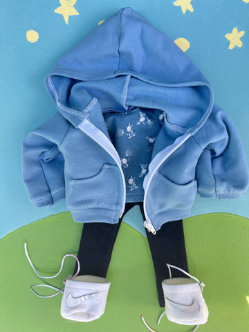 Forever Friend Outfit Set - Blue Mouse & White Sneakers