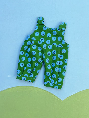 Piccolina Overalls (no T Shirt) - Green Smiles
