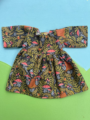 Little Friend Dress - Midnight Mushrooms