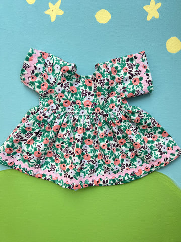 Classic/Sitting Friend Dress -  Pink & Green Floral