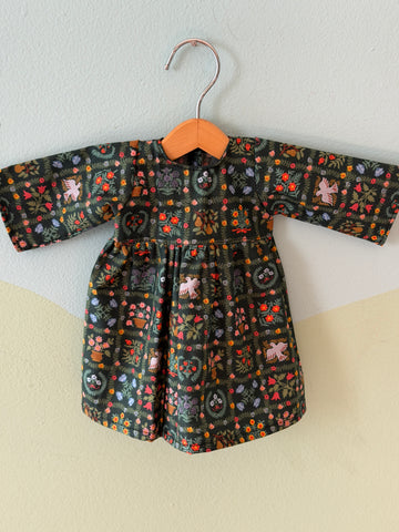 Little Friend Dress - Blue Patches