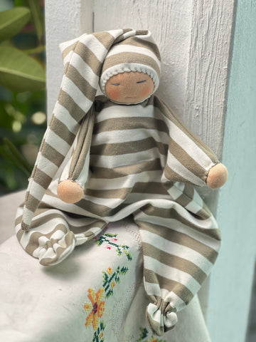 First Lovie - Sage Green Stripes