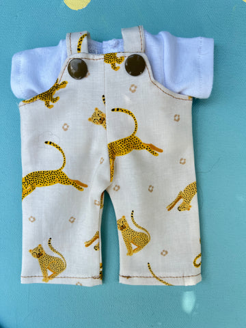 Picco Overalls & Tee Outfit - Cheetahs