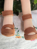 Forever Friend Shoes - Brown Velcro Sandals