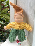 Knit Friends  - Yellow Green and Brown