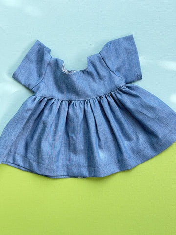 Classic/Sitting Friend Dress - Chambray Blue
