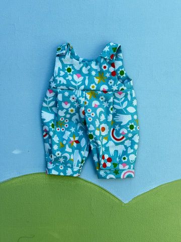 Piccolina Overalls (no T Shirt) - Blue Celebration