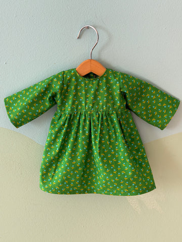 Little Friend Dress - Green Flowers