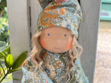 Floppy Dolls - Teal Gold Floral