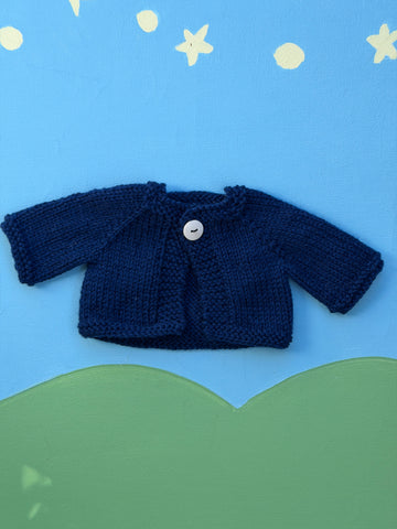 Classic/Sitting Friend Knit Sweater - Dark Blue