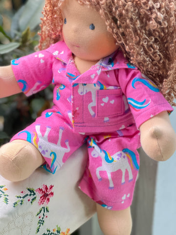 Classic/Sitting Friend Flannel PJ's-  Sweet Unicorns