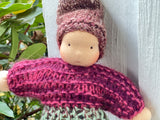 Knit Friends  - Burgundy and Greens