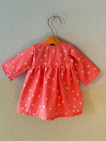Little Friend Dress - Pink Stars