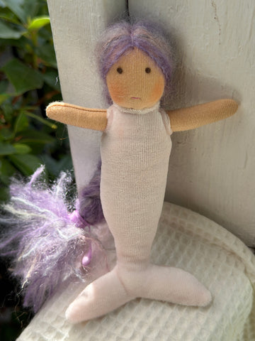 Mini Mermaid - Purple Hair, Pink Tail (sunkissed)