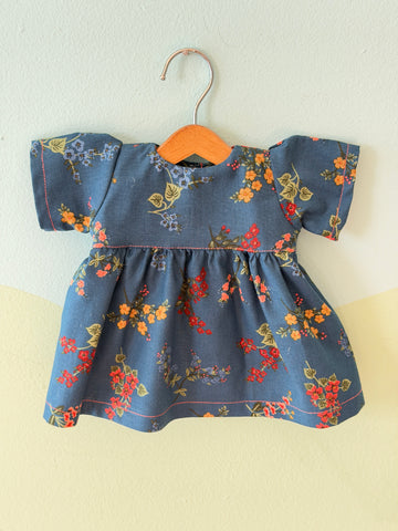 Classic/Sitting Friend Dress - Blue Bouquet