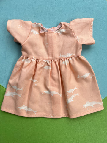 Little Friend Dress - Pink Dolphins