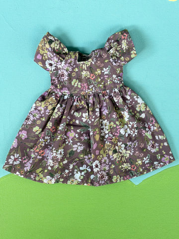 Little Friend Dress - Dusty Purple Floral