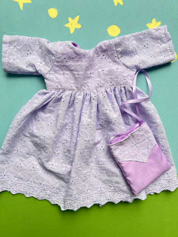 Forever Friend Dress - Purple Eyelet
