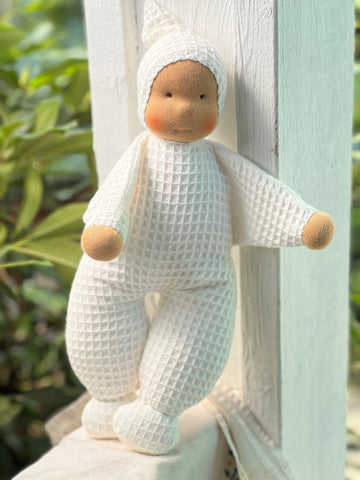 Little Snuggle Doll - White Mocha