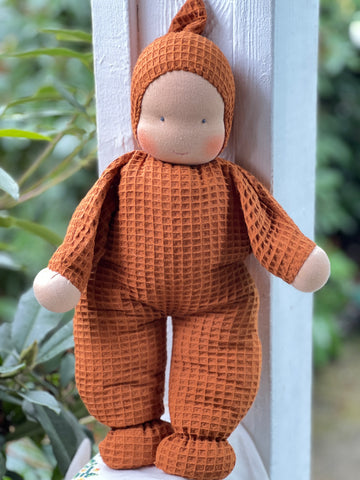 Snuggle Doll - Burnt Sienna Waffle