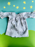 Forever Friend Flannel Nightgown -  Grey Floral