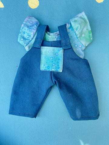 Picco Overalls & Tee Outfit - Watercolours