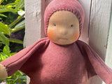 Little Snuggle Doll - Dark Rose