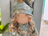 Floppy Dolls - Teal Gold Floral