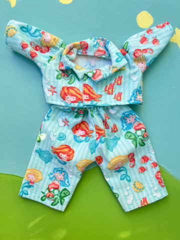 Cuddle/ Little Friend Flannel PJ's  - Mermaid Friends