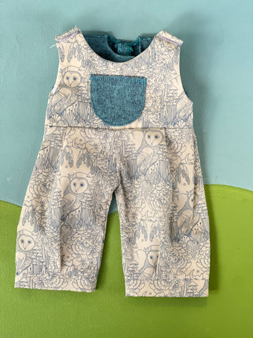 LIttle Forever Friend Overalls & T Set - Owls